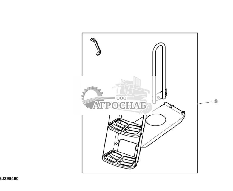 Навесное оборудование, ступеньки с поручнем, правая сторона - ST773913 437.jpg